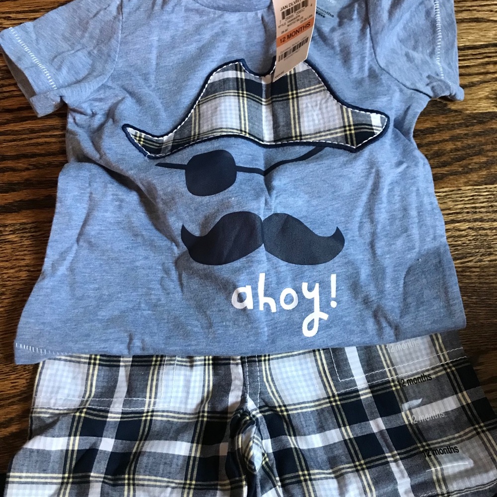 Baby boy shirt and short set